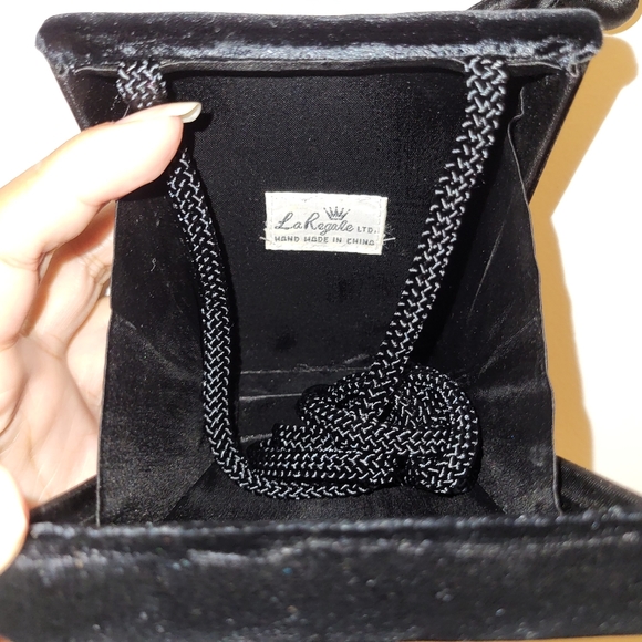 Velvet Hand/Crossbody Dress Purse - Picture 3 of 6